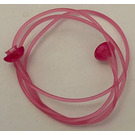 LEGO Transparent Dark Pink Clikits Jelly String Cord - 470mm