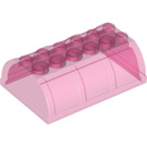 LEGO Transparentes dunkles Rosa Container 4 x 6 Deckel  (4238 / 33341)