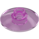 LEGO Transparent Dark Pink Dish 2 x 2 (4740 / 30063)