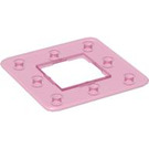 LEGO Rosa scuro trasparente Telaio 3 x 3 Fori (45493)