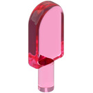 LEGO Transparentes dunkles Rosa Eis am Stiel (30222 / 32981)