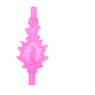 LEGO Transparent Dark Pink Large Flames with Bar on Both Ends