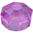 LEGO Gjennomsiktig mørk rosa opal Diamant 1 x 1 (65092)