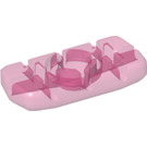 LEGO Transparent Dark Pink Rectangular Clikits Icon with Hole 1 x 3 (51036)