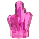 LEGO Transparent Dark Pink Rock 1 x 1 with 5 Points (28623 / 30385)