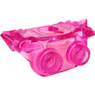 LEGO Transparentes dunkles Rosa Schulterpanzer mit Crystal Shards und 2 Der Rücken Noppen (86124)