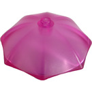 LEGO Transparent Dark Pink Sunshade / Umbrella Top Part 6 x 6 (4094 / 58572)