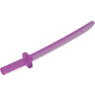 LEGO Transparent Dark Pink Sword with Square Guard and Capped Pommel (Shamshir) (21459)