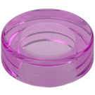 LEGO Transparent Dark Pink Tile 1 x 1 Round (35381 / 98138)