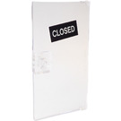 LEGO Transparent Door 1 x 4 x 6 with Stud Handle with 'CLOSED' Sticker (35290)