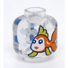 LEGO Transparent Fish and Sandcastle (Recessed Solid Stud) (3626 / 101973)