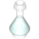 LEGO Transparant Flask met Medium Blauw Fluid (2608 / 93549)