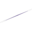 LEGO Transparent Flexible Ribbed Hose (19 Studs Long) with 8 mm ends with Purple Center (14770 / 14925)