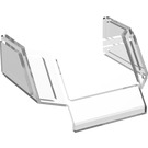 LEGO Transparant Glas voor Trein Voorkant Sloping Top (2918)