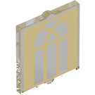 LEGO Transparent Glass for Window 1 x 2 x 2 with Arched Window (35315 / 41268)