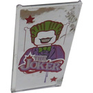 LEGO Transparent Glass for Window 1 x 4 x 6 with Joker Sticker (6202)