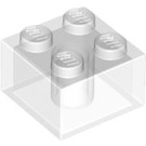 LEGO transparent pailleté Brique 2 x 2 (3003 / 6223)