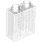 LEGO Transparenter Glitzer Duplo Backstein 1 x 2 x 2 (4066 / 76371)