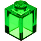 LEGO Transparent Green Brick 1 x 1 (3005 / 30071)