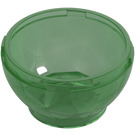 LEGO Transparent Green Container Bottom 4 x 4 x 1.33 (24130 / 34820)