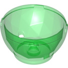 LEGO Transparent Green Container Bottom 4 x 4 x 1.33 (24130 / 34820)