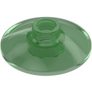 LEGO Transparant groen Dish 2 x 2 (4740 / 30063)