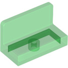 LEGO Transparent Green Panel 1 x 2 x 1 with Rounded Corners (4865 / 26169)