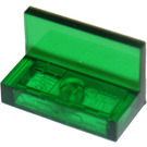LEGO Vert transparent Panneau 1 x 2 x 1 avec coins carrés (4865 / 30010)