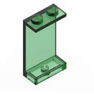 LEGO Verde trasparente Pannello 1 x 2 x 3 senza supporti laterali, bottoncini pieni (2362 / 30009)