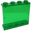 LEGO Transparent Green Panel 1 x 4 x 3 without Side Supports, Solid Studs (4215 / 30007)