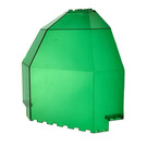 LEGO Transparant groen Paneel 10 x 10 x 12 Kwart Globe (2409)