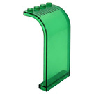 LEGO Transparant groen Paneel 3 x 4 x 6 met Gebogen bovenkant (2571 / 35251)