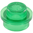 LEGO Transparent Green Plate 1 x 1 Round (6141 / 30057)