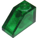 LEGO Verde trasparente Pendenza 1 x 2 (45°) (3040 / 6270)