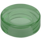 LEGO Transparent Green Tile 1 x 1 Round (35381 / 98138)