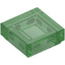 LEGO Transparent Green Tile 1 x 1 with Groove (3070 / 30039)