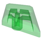 LEGO Transparent Green Tile 1 x 2 Diamond (35649)