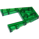 LEGO Transparant groen Wig Plaat 4 x 4 met 2 x 2 Uitsparing (41822 / 43719)