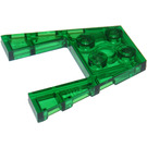 LEGO Transparent Green Wedge Plate 4 x 4 with 2 x 2 Cutout (41822 / 43719)
