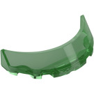 LEGO Transparent Green Windscreen 1 x 3 x 6 Curved (35299 / 62360)