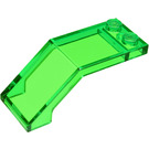 LEGO Vert transparent Pare-brise 2 x 5 x 1.3 (6070 / 35271)