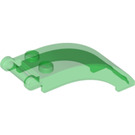 LEGO Transparent Green Windscreen 2 x 5 x 2 with Handle (35375 / 92474)