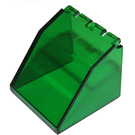LEGO Transparentes Grün Windschutzscheibe 4 x 4 x 3 mit Scharnier (2620)