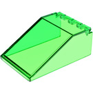 LEGO Transparant groen Voorruit 6 x 4 x 2 Overkapping (4474 / 30066)