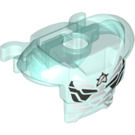 LEGO Transparent Light Blue Armor with Shoulder Pads and 2 Clips with Ultra Agents Logo (18827 / 20208)