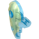 LEGO Transparent Ljusblå Bionicle Arm Rustning med Transluscent Bluish Marbling (57560 / 62286)