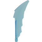 LEGO Transparent Light Blue Blade with Serrated Edge with Axle Hole (2144)