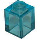 LEGO Transparent Light Blue Brick 1 x 1 (3005 / 30071)