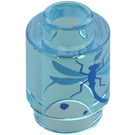 LEGO Bleu Clair Transparent Brique 1 x 1 Rond avec Dragonfly avec tenon ouvert (3062 / 38639)