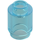 LEGO Bleu Clair Transparent Brique 1 x 1 Rond avec tenon ouvert (3062 / 35390)